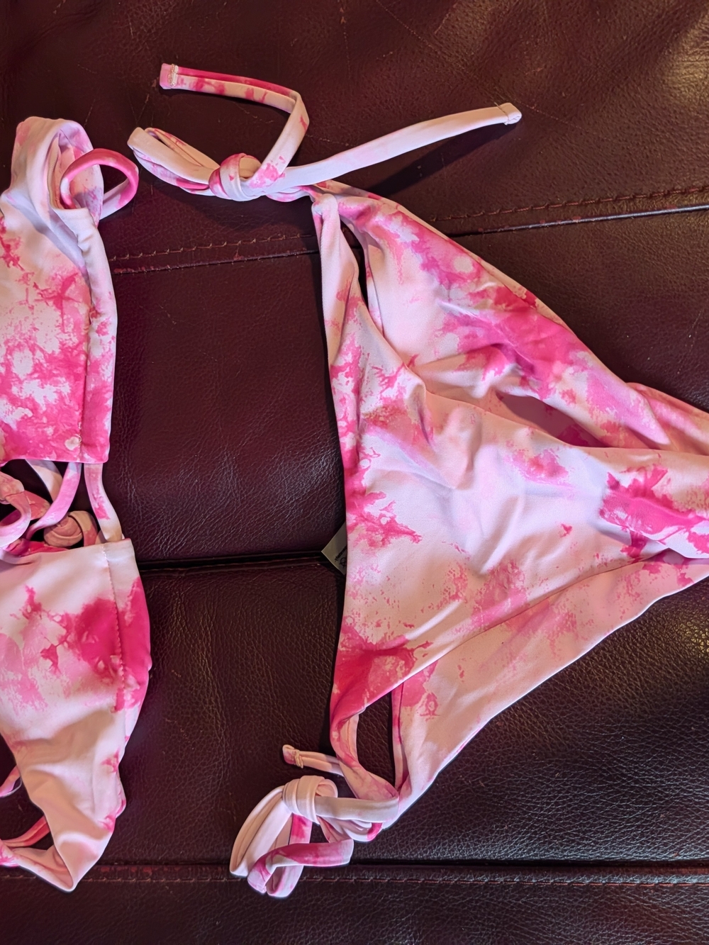 Pink Tie-Dye Bikini Set - Two Piece Swimwear